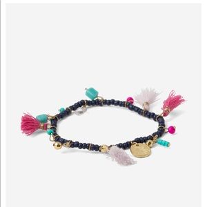 Noonday Dancing Charm Bracelet, Navy